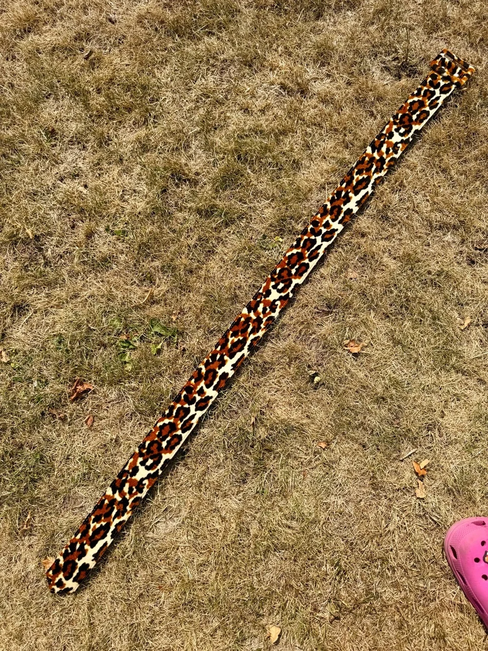 Vintage 1960’s LEOPARD PRINT BELT Velvet 2” wide 60s Animal Print Cheetah Mod